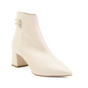 LK BENNETT cream Made In Spain Leather Missy Ankle Boots